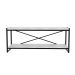 Rack Wooden Branco e Preto 120 cm