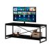 Rack Wooden Ônix e Preto 120 cm
