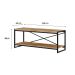Rack Wooden Carvalho e Preto 120 cm