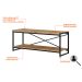 Rack Wooden Carvalho e Preto 120 cm