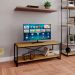 Rack Wooden Mel e Preto 120 cm