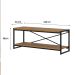Rack Wooden Mel e Preto 120 cm