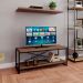 Rack Wooden Nogal e Preto 120 cm