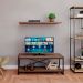Rack Wooden Nogal e Preto 120 cm