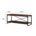 Rack Wooden Nogal e Preto 120 cm