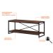 Rack Wooden Nogal e Preto 120 cm