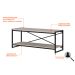 Rack Wooden Snow e Preto 120 cm