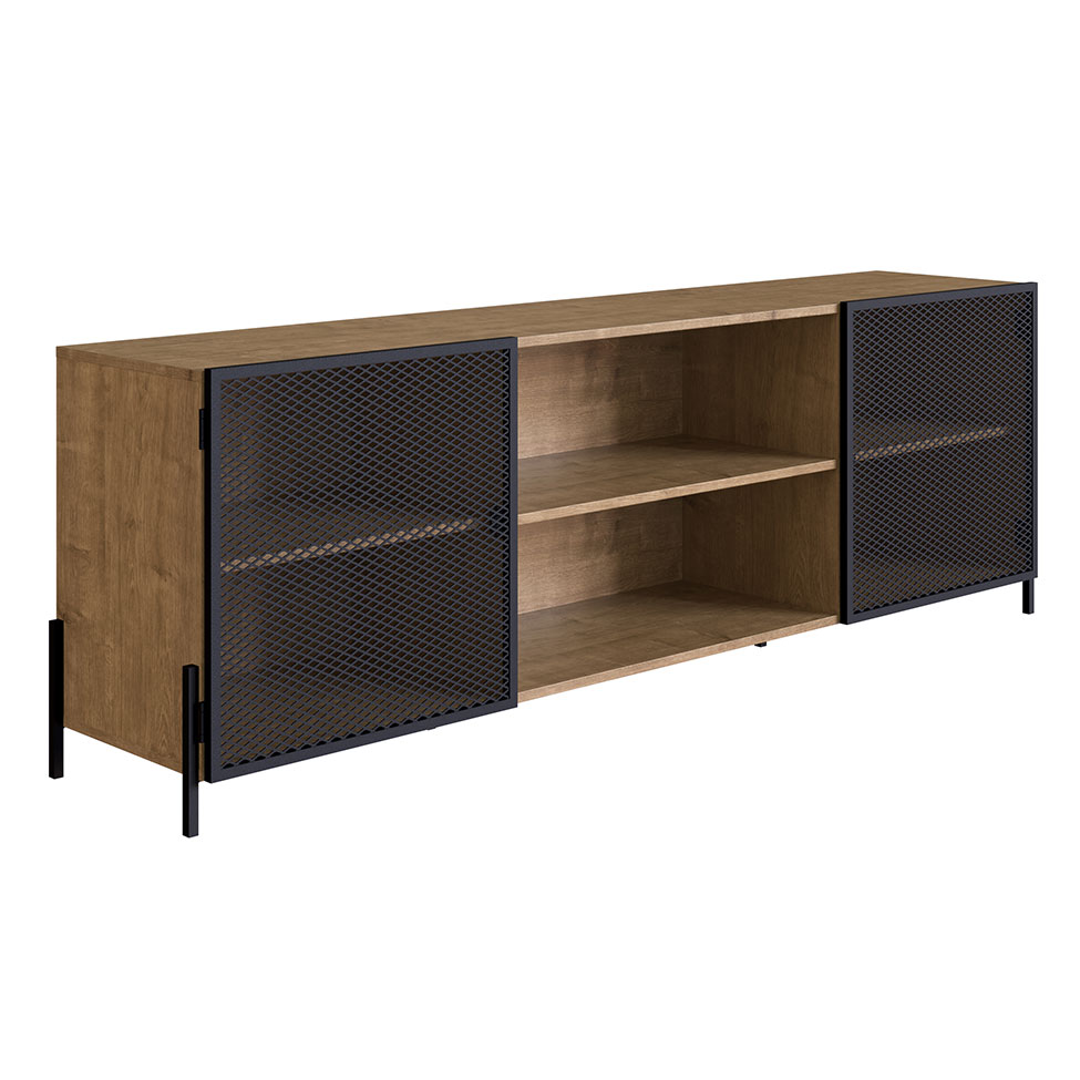 Rack York Vermont e Preto 180 cm