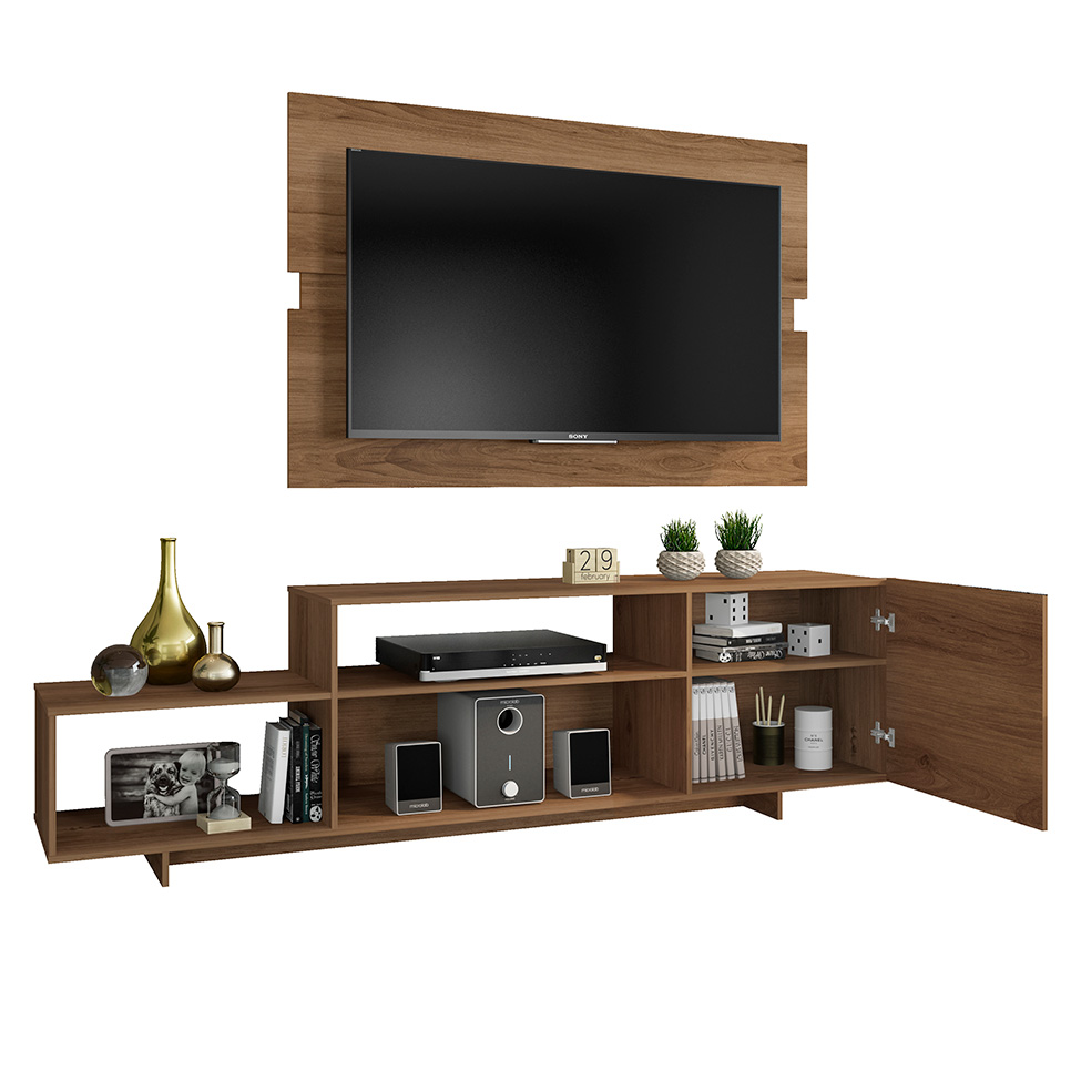 Rack com Painel para TV até 45 Polegadas Antonella Carvalho 180 cm