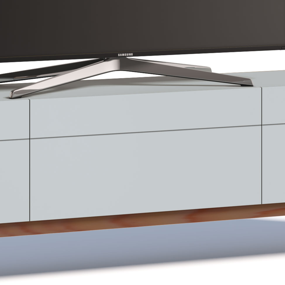 Rack para TV até 85 Polegadas Mazza 3 Gavetas Branco