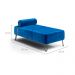 Recamier Erikson Velosuede Azul Marinho 142 cm
