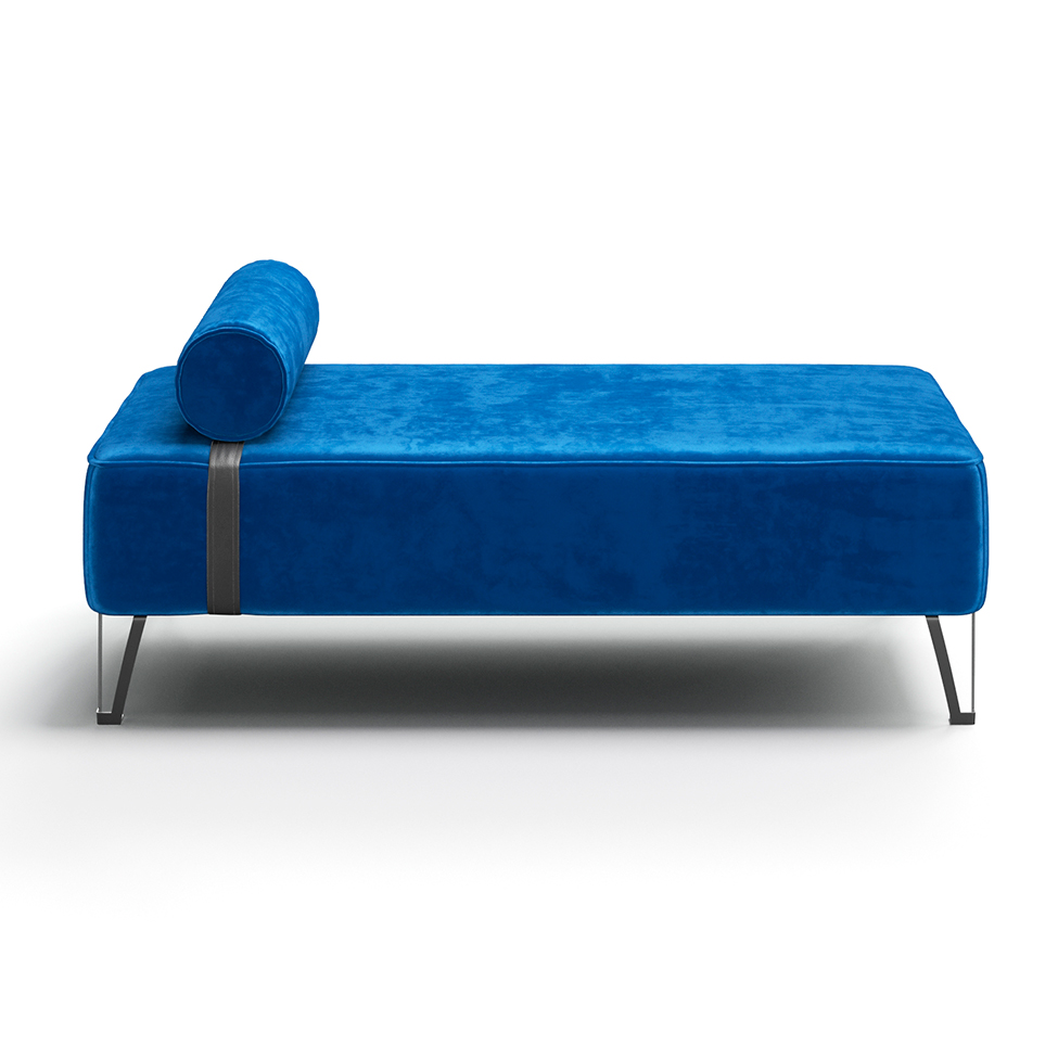 Recamier Erikson Velosuede Azul Marinho 142 cm
