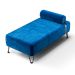 Recamier Erikson Velosuede Azul Marinho 142 cm