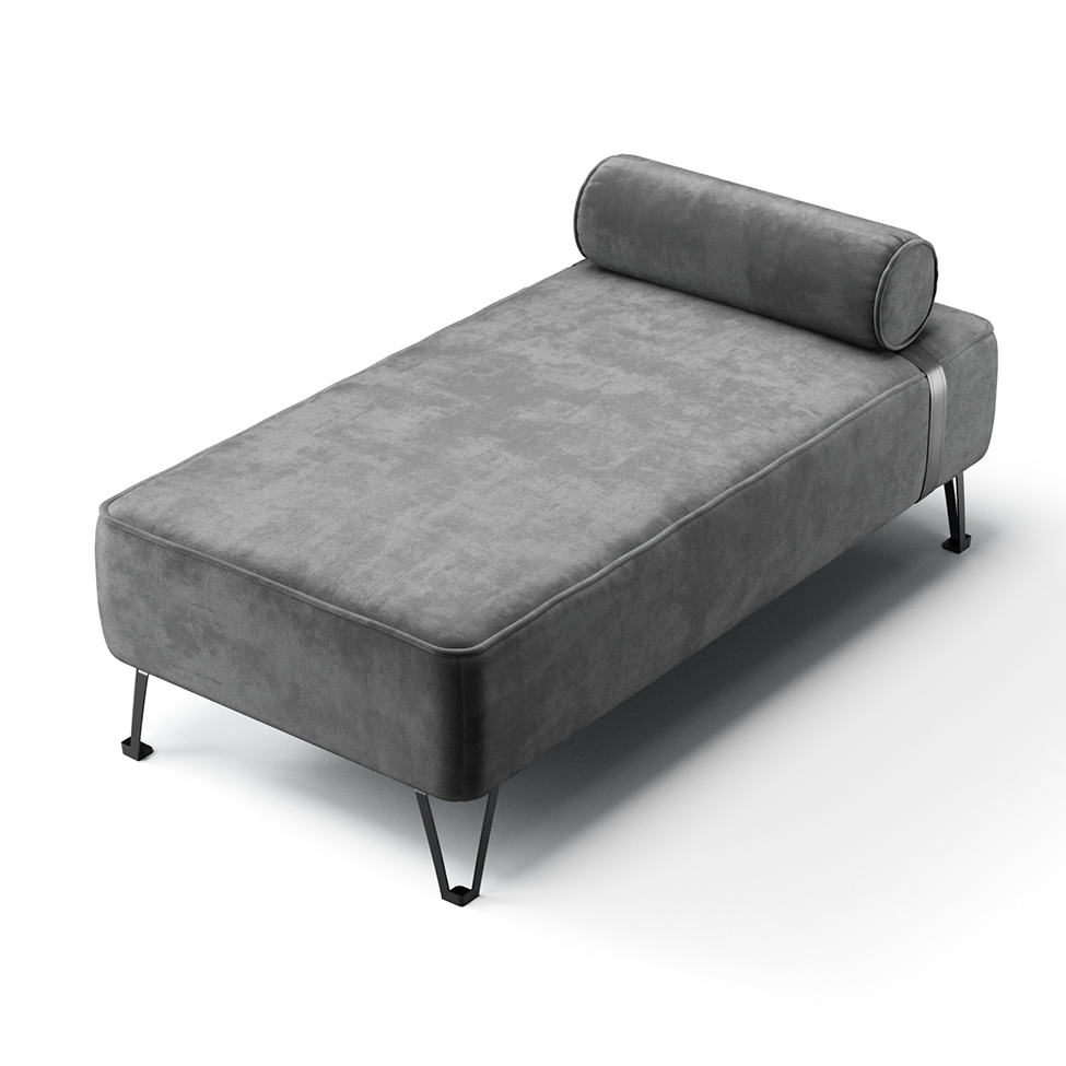 Recamier Erikson Velosuede Grafite 142 cm