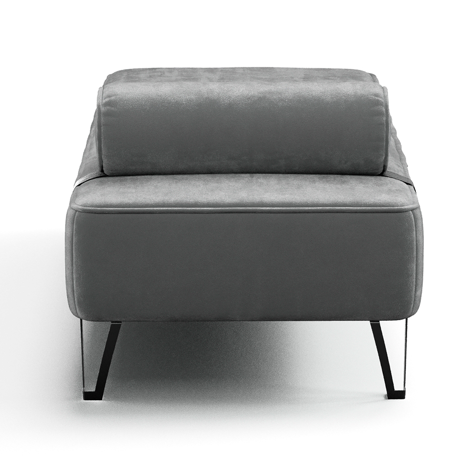 Recamier Erikson Velosuede Grafite 142 cm