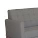Sofá  3 Lugares Brooks Linho Cimento 200 cm