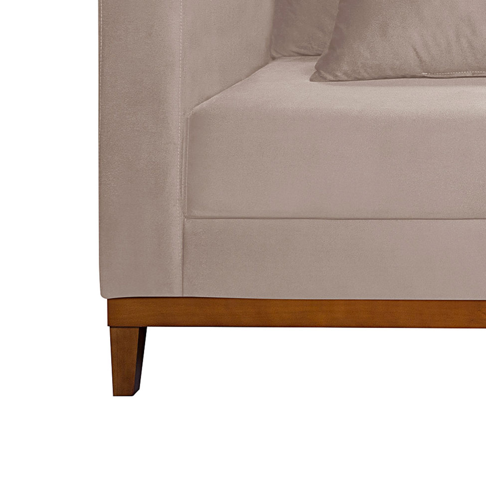 Sofá 2 Lugares Bahamas Suede Areia