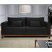 Sofá 2 Lugares Bahamas Suede Preto