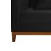 Sofá 2 Lugares Bahamas Suede Preto