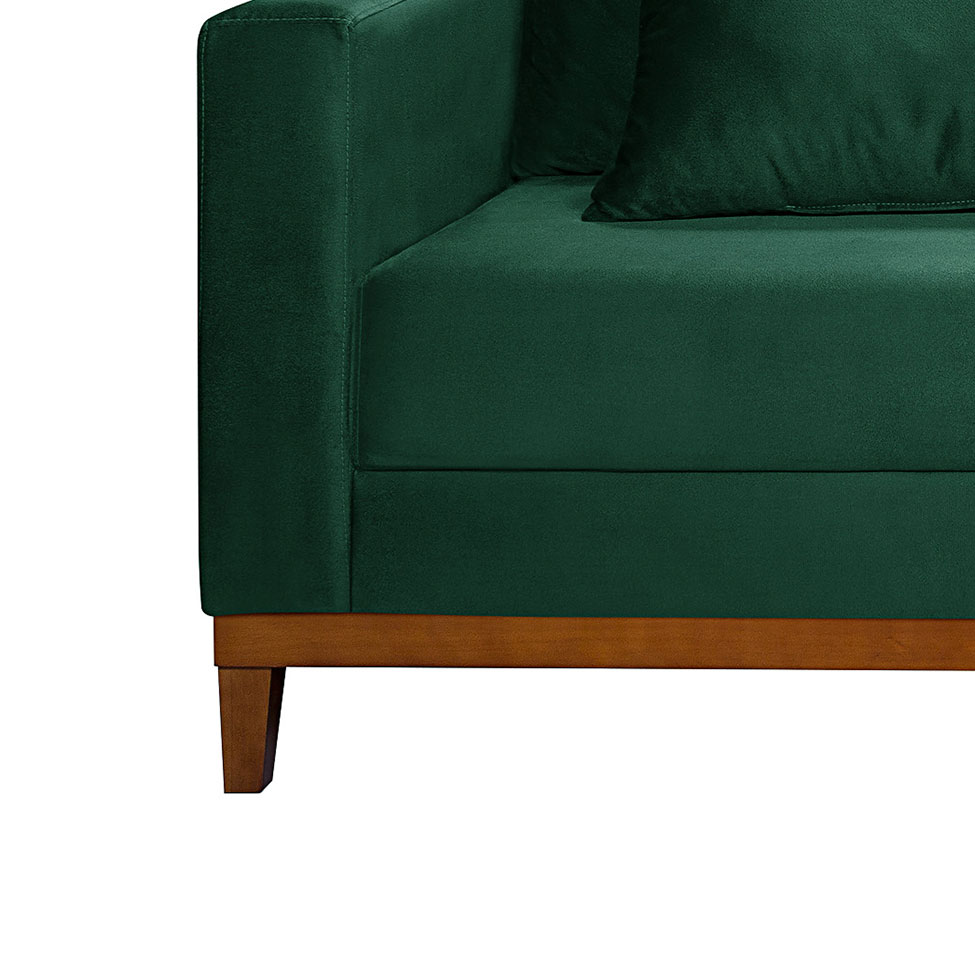 Sofá 2 Lugares Bahamas Suede Verde