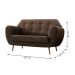 Sofá 2 Lugares Beegees Suede Marrom