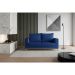 Sofá 2 Lugares Davos Base de Madeira Linho Cotton Azul Marinho