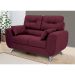 Sofá 2 Lugares Denver Suede Vinho