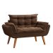 Sofá 2 Lugares Dock Suede Marrom