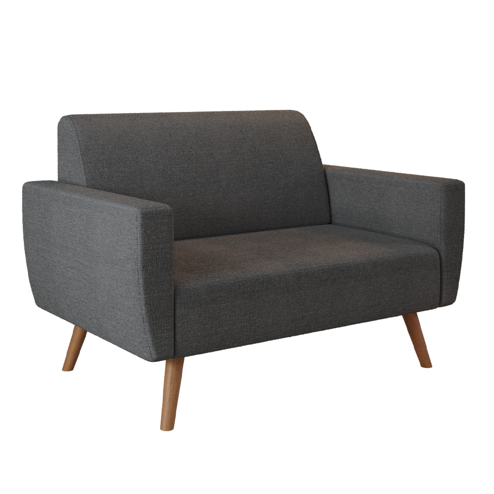 Sofá 2 Lugares Halifax Linho Grafite