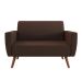 Sofá 2 Lugares Halifax Suede Marrom