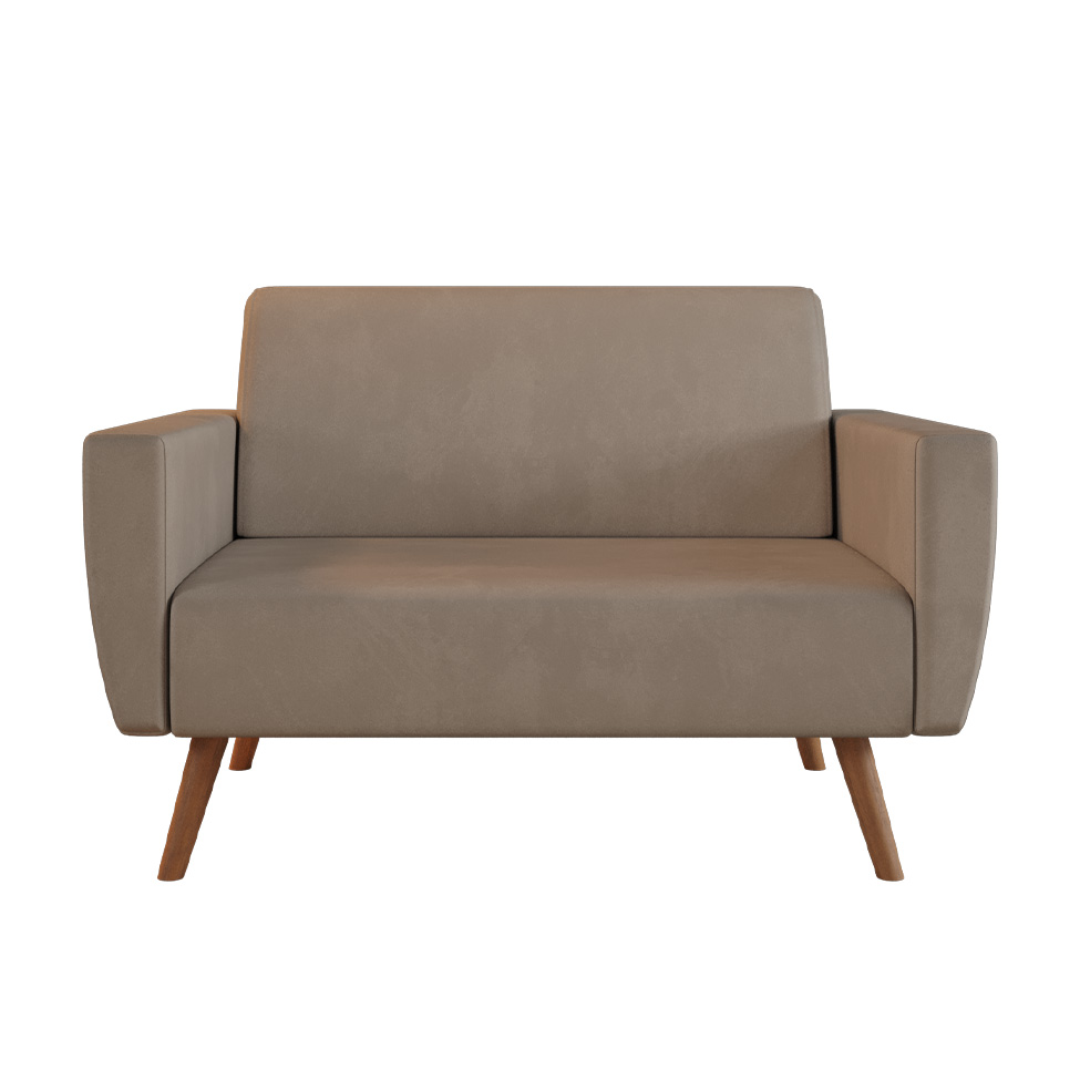 Sofá 2 Lugares Halifax Velosuede Bege