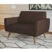 Sofá 2 Lugares Halifax Velosuede Marrom
