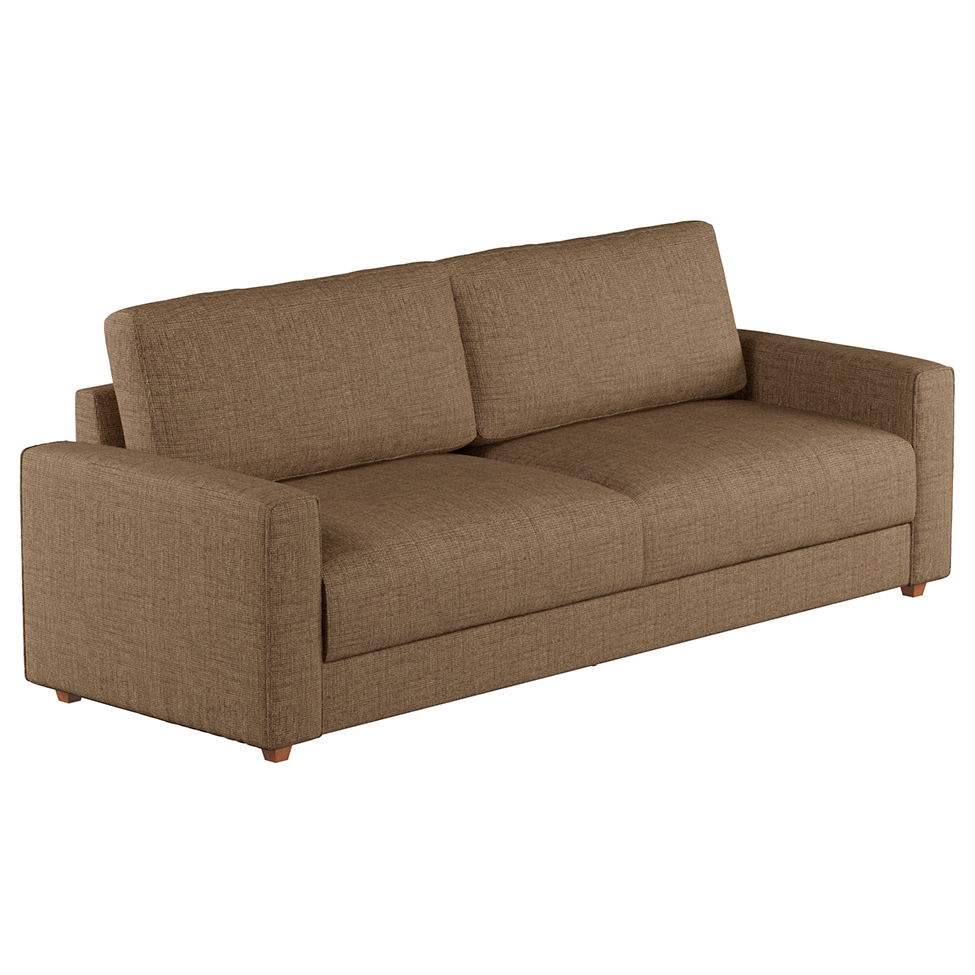 Sofá 2 Lugares Hit Linho Marrom 180 cm