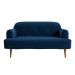 Sofá 2 Lugares Kiev Linho Azul Marinho 130 cm