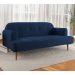 Sofá 2 Lugares Kiev Linho Azul Marinho 165 cm