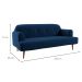 Sofá 2 Lugares Kiev Linho Azul Marinho 165 cm