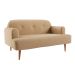 Sofá 2 Lugares Kiev Linho Bege 130 cm