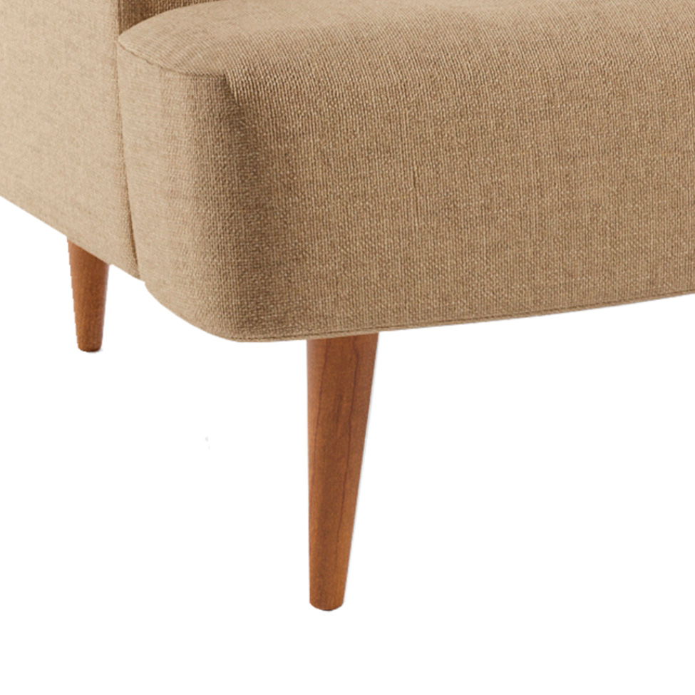 Sofá 2 Lugares Kiev Linho Bege 130 cm