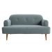 Sofá 2 Lugares Kiev Linho Cinza 130 cm