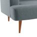 Sofá 2 Lugares Kiev Linho Cinza 130 cm