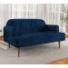 Sofá 2 Lugares Kiev Velosuede Azul Marinho 130 cm