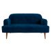 Sofá 2 Lugares Kiev Velosuede Azul Marinho 130 cm