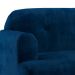 Sofá 2 Lugares Kiev Velosuede Azul Marinho 130 cm