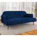 Sofá 2 Lugares Kiev Velosuede Azul Marinho 165 cm