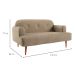Sofá 2 Lugares Kiev Velosuede Bege 130 cm