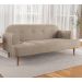 Sofá 2 Lugares Kiev Velosuede Bege 165 cm