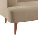 Sofá 2 Lugares Kiev Velosuede Bege 165 cm