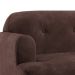 Sofá 2 Lugares Kiev Velosuede Marrom 130 cm