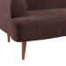 Sofá 2 Lugares Kiev Velosuede Marrom 165 cm