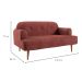 Sofá 2 Lugares Kiev Velosuede Telha 130 cm